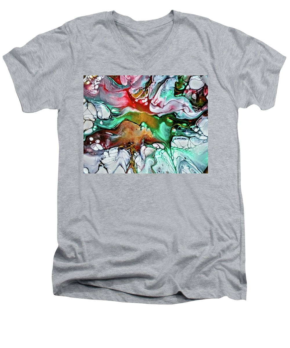 Stained Glass - Fine Art Print Men's V-Neck T-Shirt